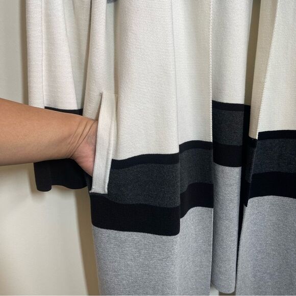 Calvin Klein Long Open Front Cardigan Size Large - Picture 7 of 13